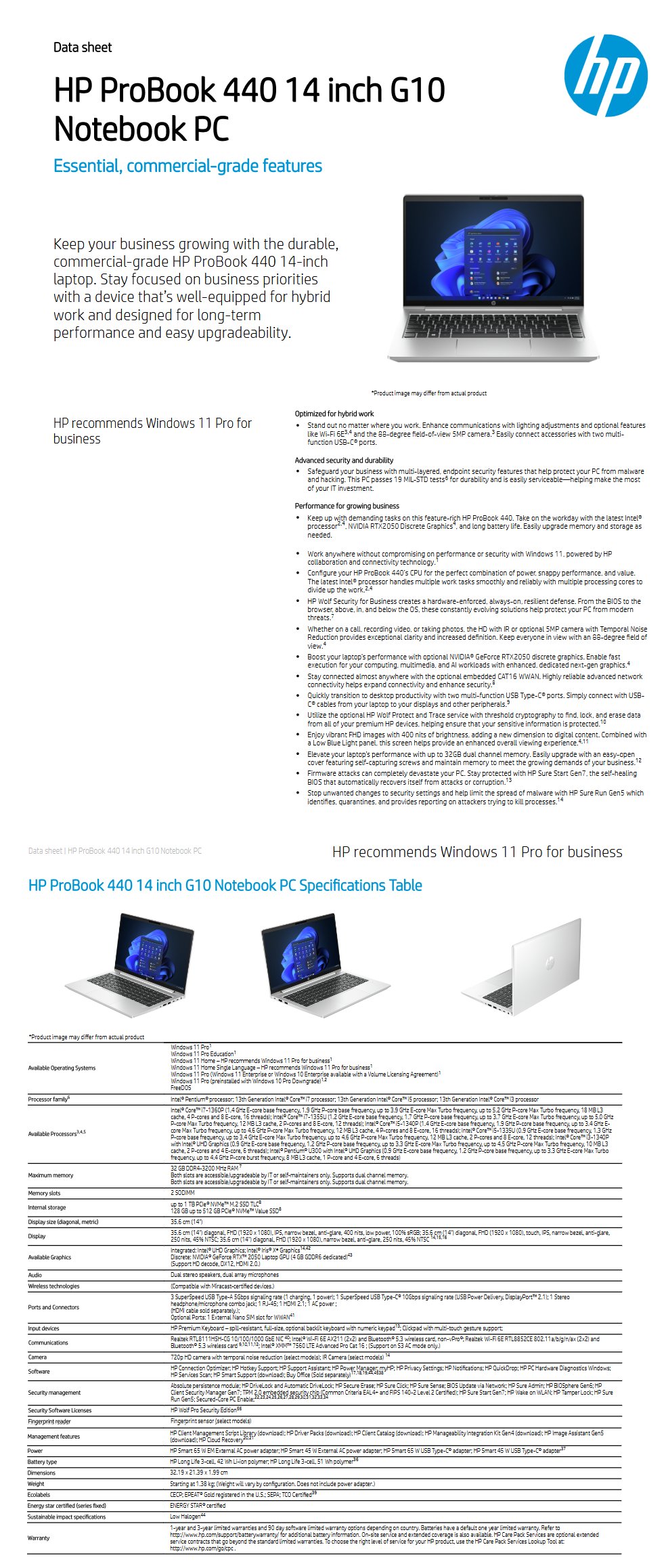 HP 440 G10 Notebook